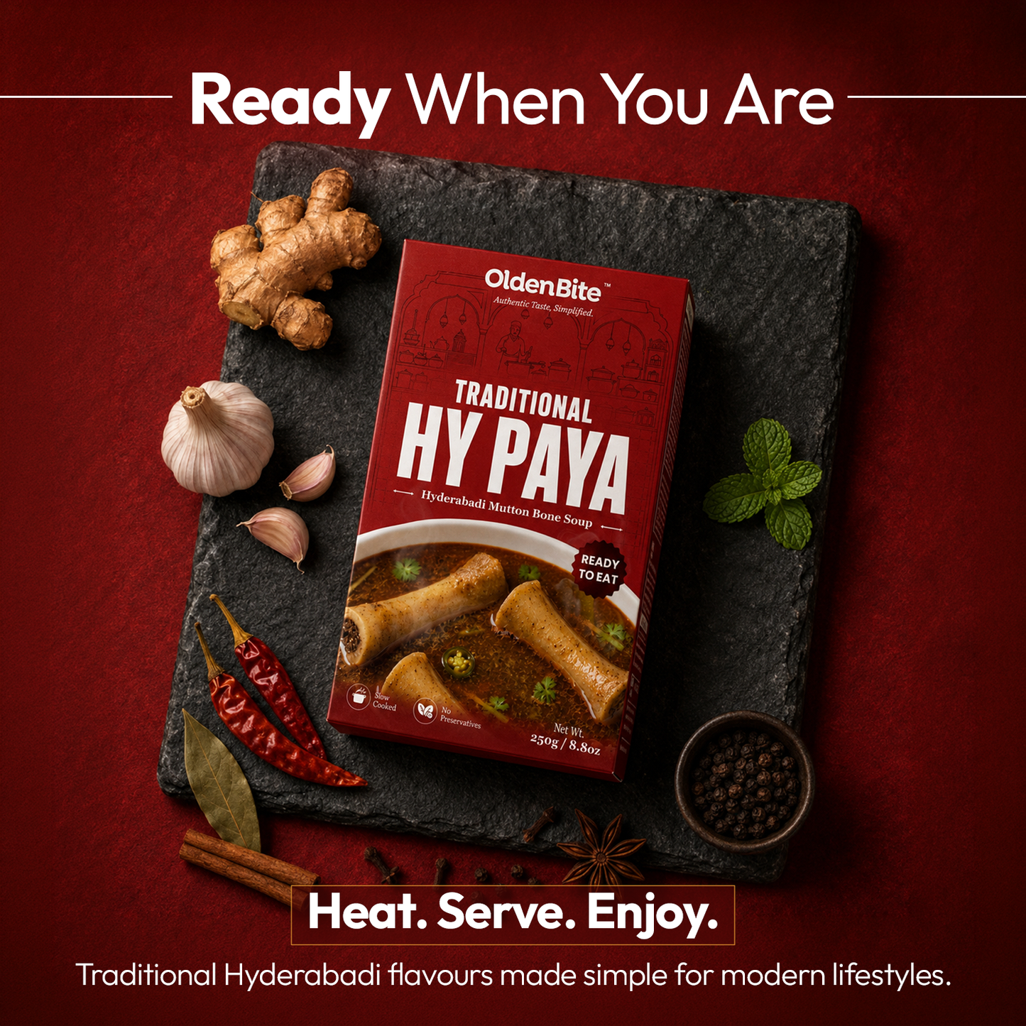 HY Paya | Authentic Hyderabadi Mutton Bone Soup Ready To Eat