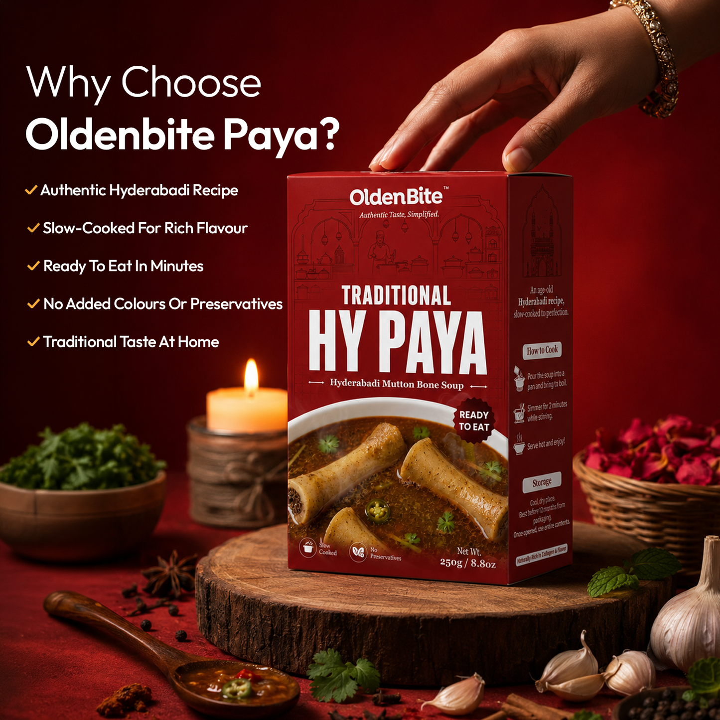 HY Paya | Authentic Hyderabadi Mutton Bone Soup Ready To Eat