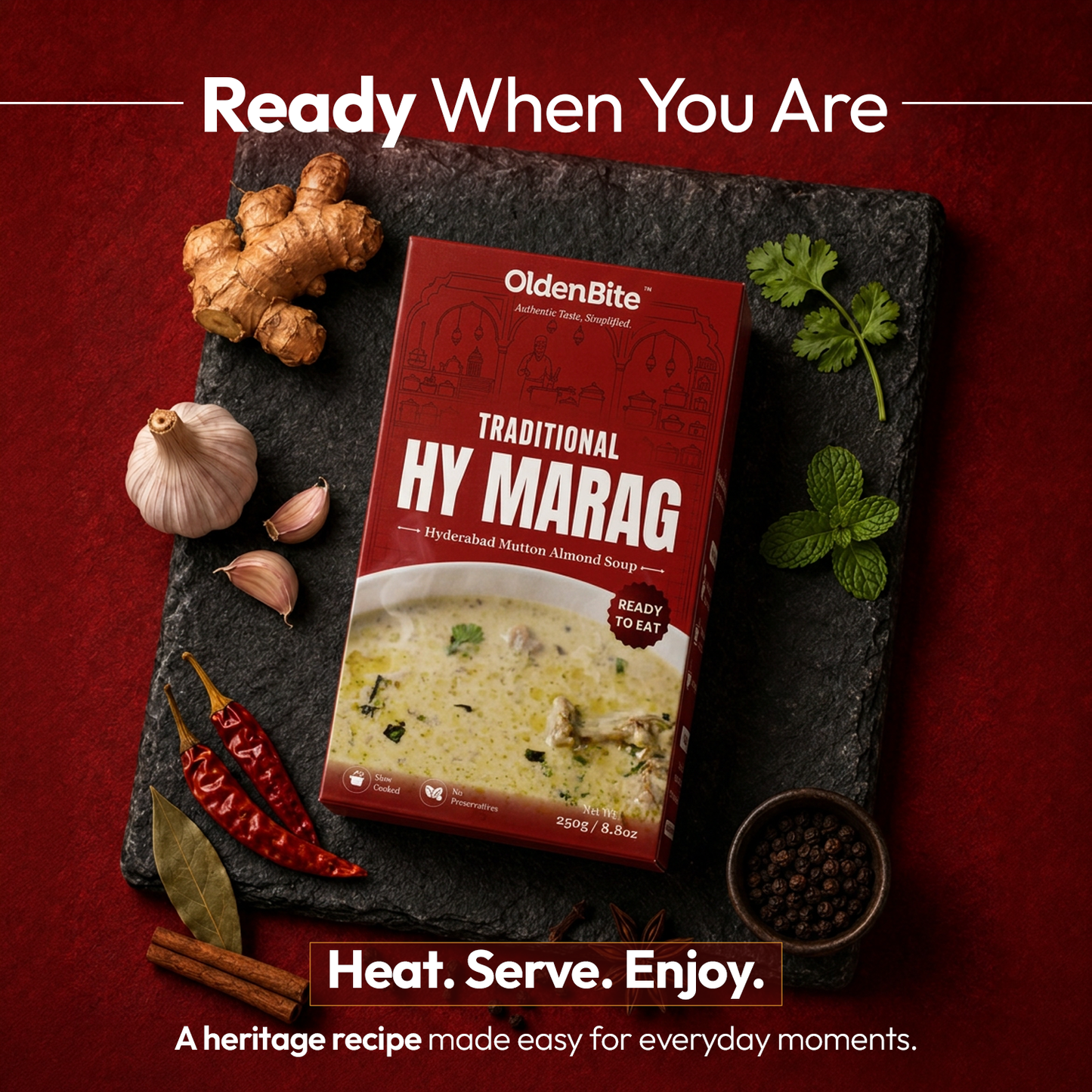 HY Marag | Authentic Hyderabadi Mutton Almond Soup Ready To Eat